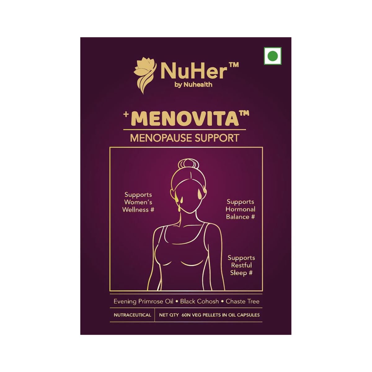 MENOVITA – Natural Menopause Supplement for Hot Flashes & Sleep Support
